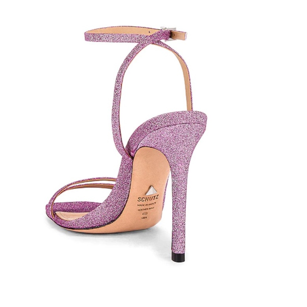 Purple with pink glitter heels - Picture 5 of 11